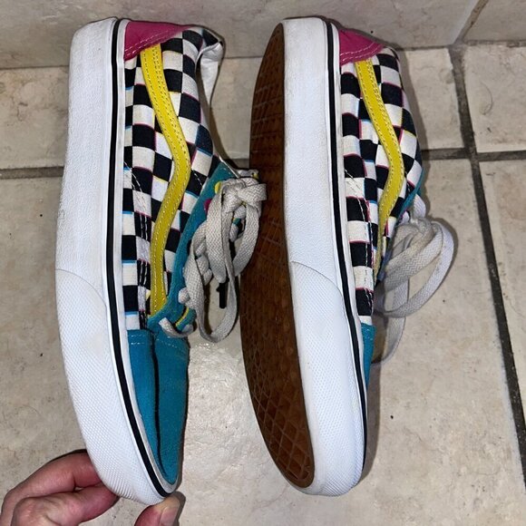 VANS Old Skool Crazy Checks Size Mens 6.5/Womens 8 - Picture 4 of 8